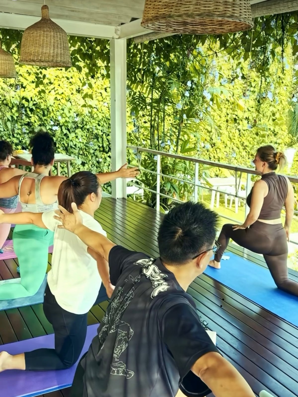Corporate Yoga - Clients in group yoga session