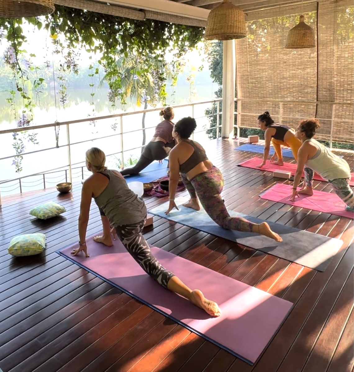 Yoga Class in progress